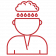 A red icon representing depression.