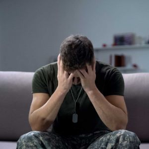 depressed veteran in rehab