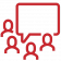 Red icon for group therapy.