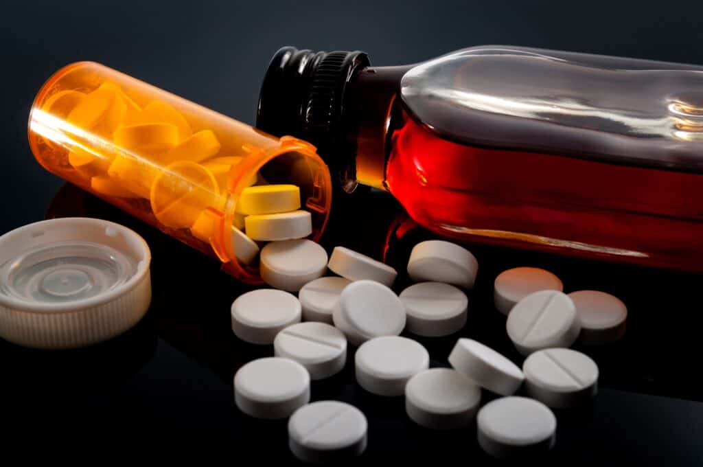prescription opioids including painkillers and cough syrup